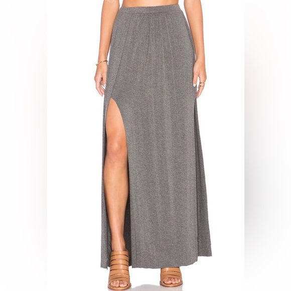 Bella Luxx Paneled Maxi Skirt - Picture 1 of 7
